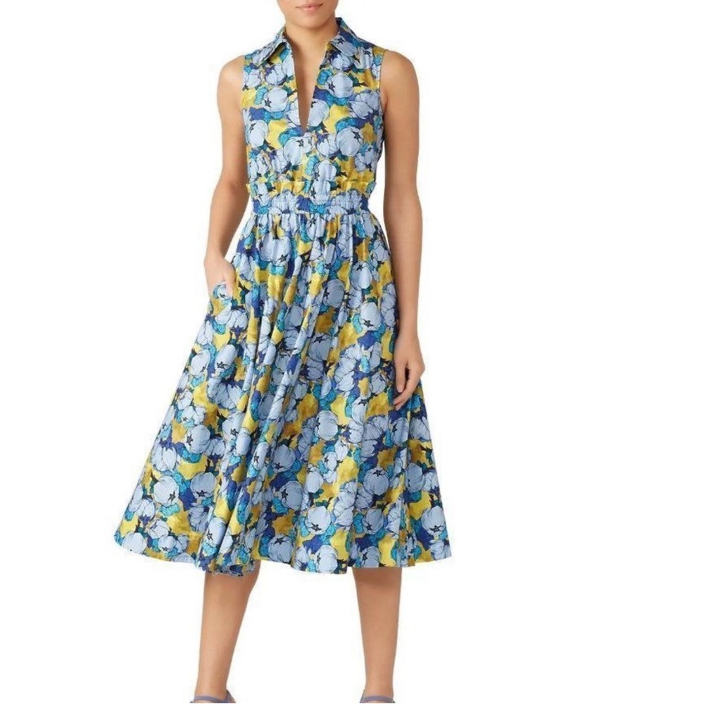 Pinko Floral Midi Dress-Italian size 40 -US 4/6